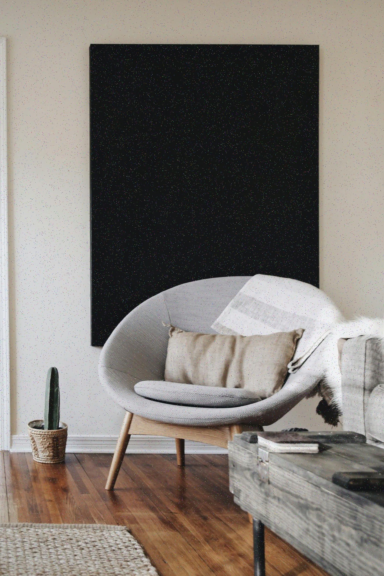 Floating shelf in modern interior